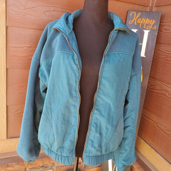 Wild Fable Women's Fleece Bomber Jacket Size Medium EUC - Picture 9 of 13